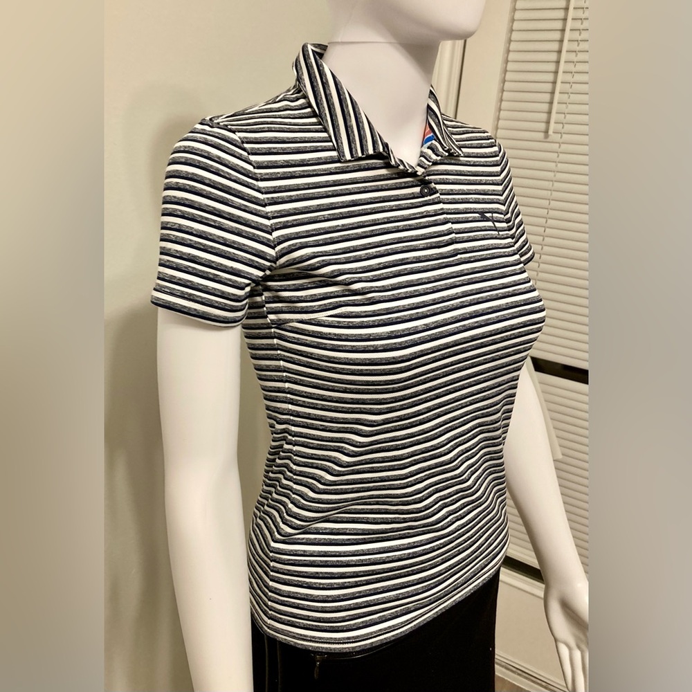 Puma Kids Classic Stripped Polo T-Shirt Sz L - Picture 2 of 6
